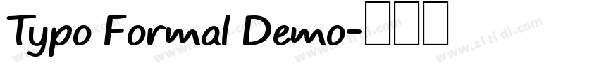 Typo Formal Demo字体转换